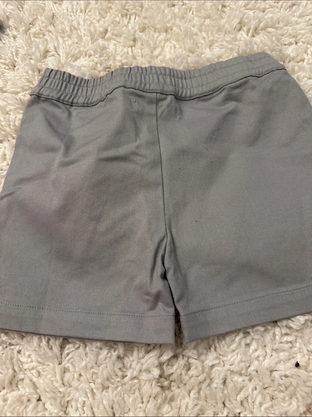 Kids 5T Grey Elastic-Waist Shorts by Monica and Andy